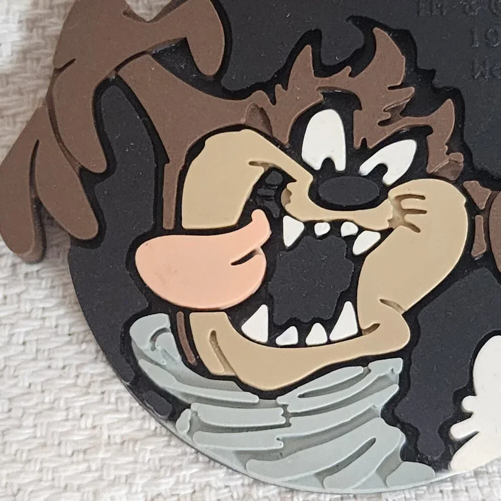 Looney Tunes PlastiColor Tasmanian Devil Warner Bros. 1995 Key Pals Keychain